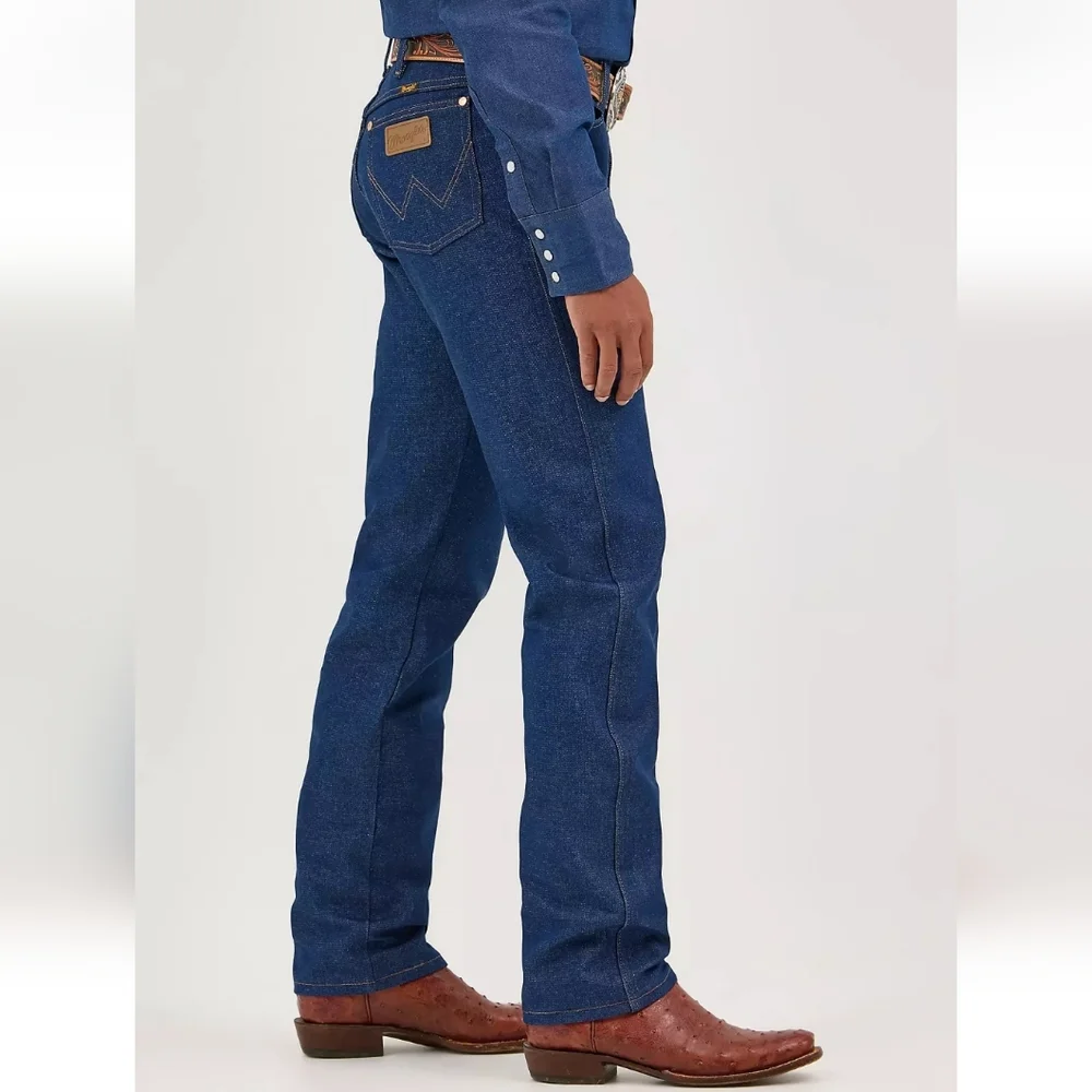 Men's 36x38 Wrangler 13MWZ Rigid Cowboycut Orig Fit Jeans - Picture 3 of 14